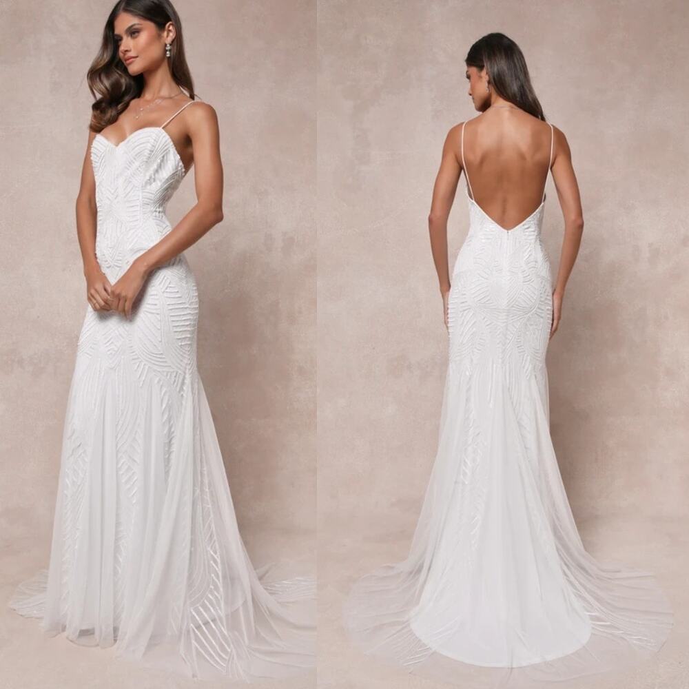 Lulu's White Maxi Dress